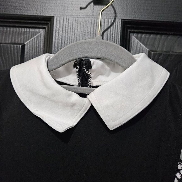 Weissman NWOT child medium black romper dance costume contemporary solo lyrical - Picture 5 of 9